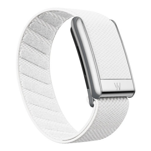 White Superknit Luxe Band Chrome silver 5.0