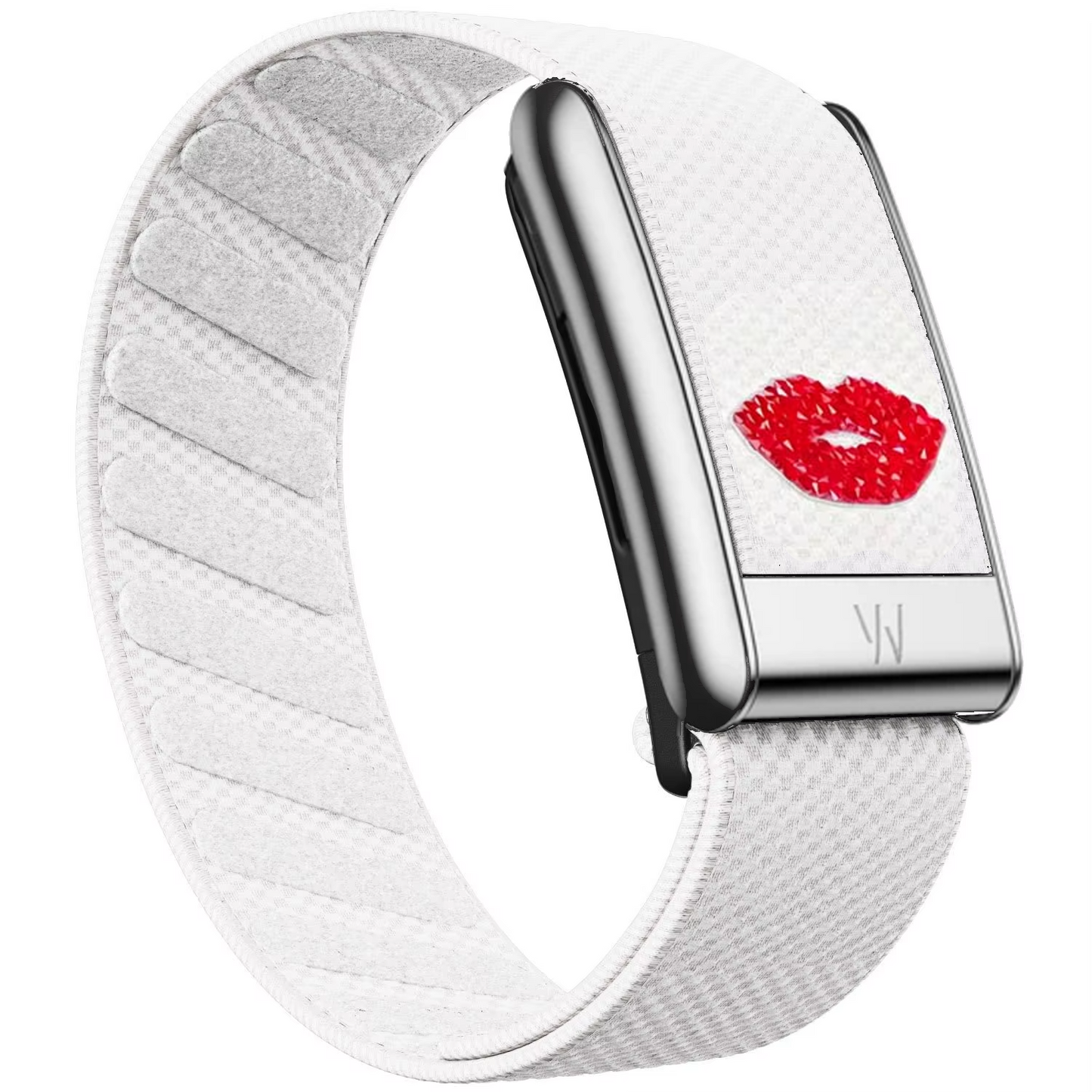 Lips Band With Chrome Silver Hardware 5.0